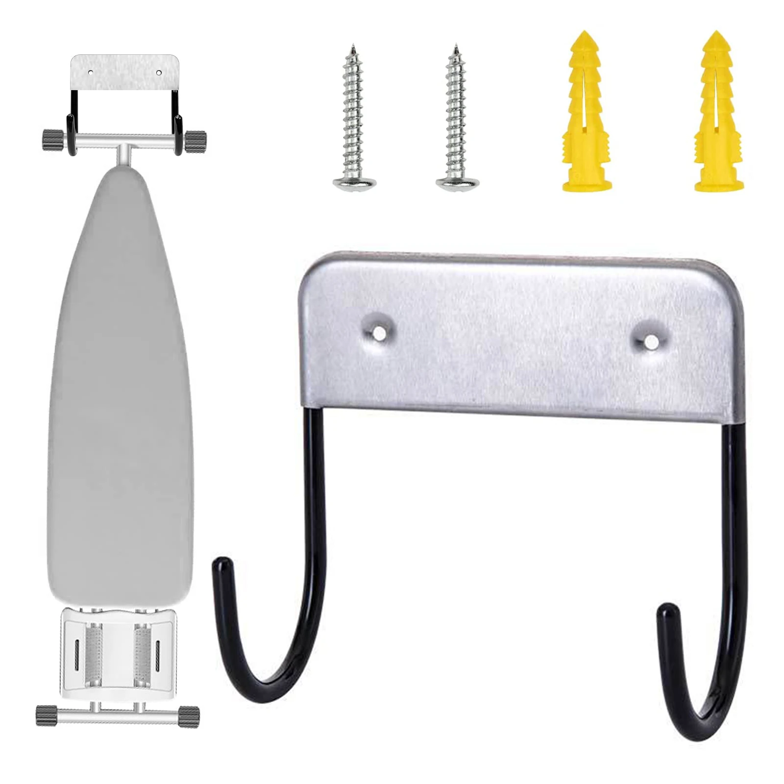 

Wall Mount Ironing Board Hanger Ironing Board Holder Organizer Wall Rack Home Intuition Over The Door Ironing Board Organizer