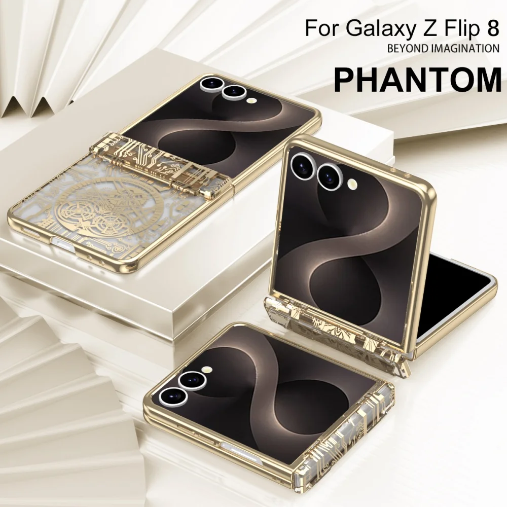 Premium Tempered Glass Screen Protector Case with Mechanical Vacuum Plating Cover