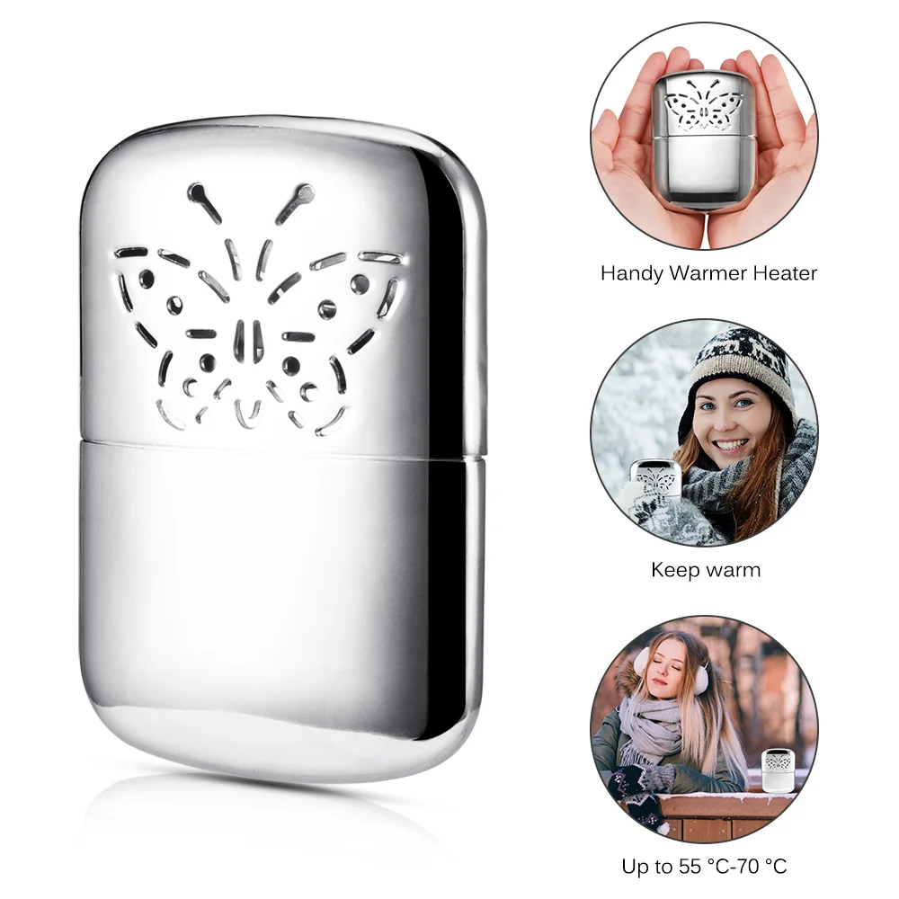 

Zinc Alloy Pocket Long-life Ultralight Hand Warmer Indoor & Outdoor Small Handy Warmer Heater Handy Warmer Heater