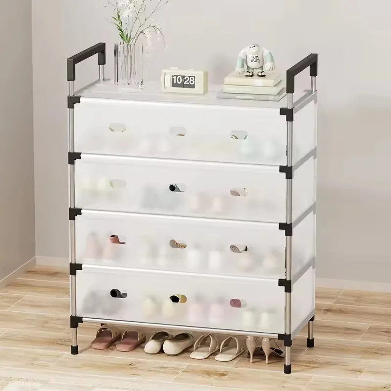 Dustproof Shoes Rack Shoes Shelf Diy Assemble Space-Saving Shoe Cabinet - 6 Layer