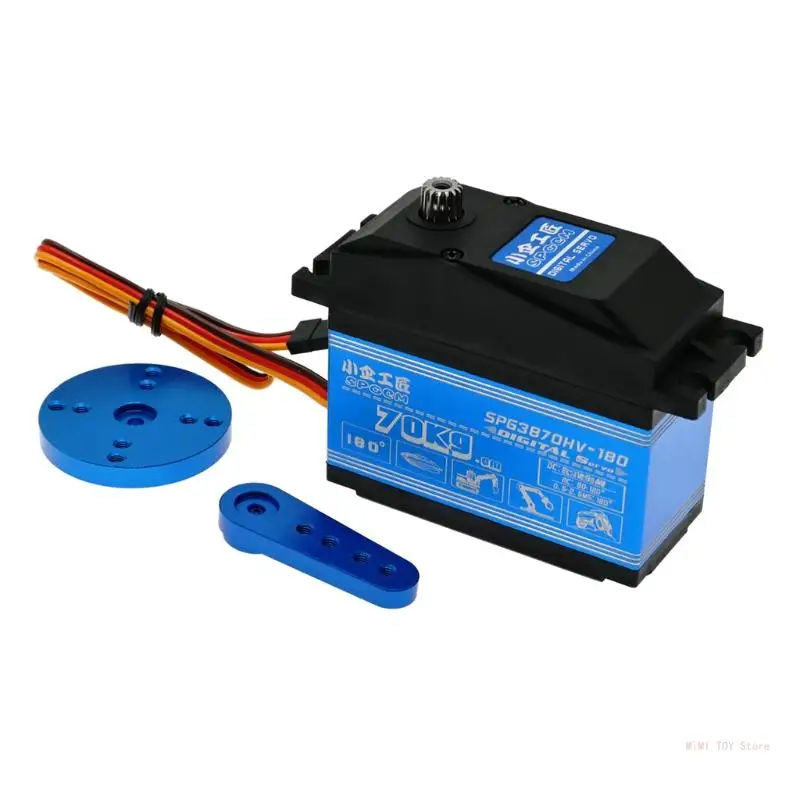 

70kgFull Metal Gear Standard Digital Servo180 Degrees 1/5 Continuous Rotation