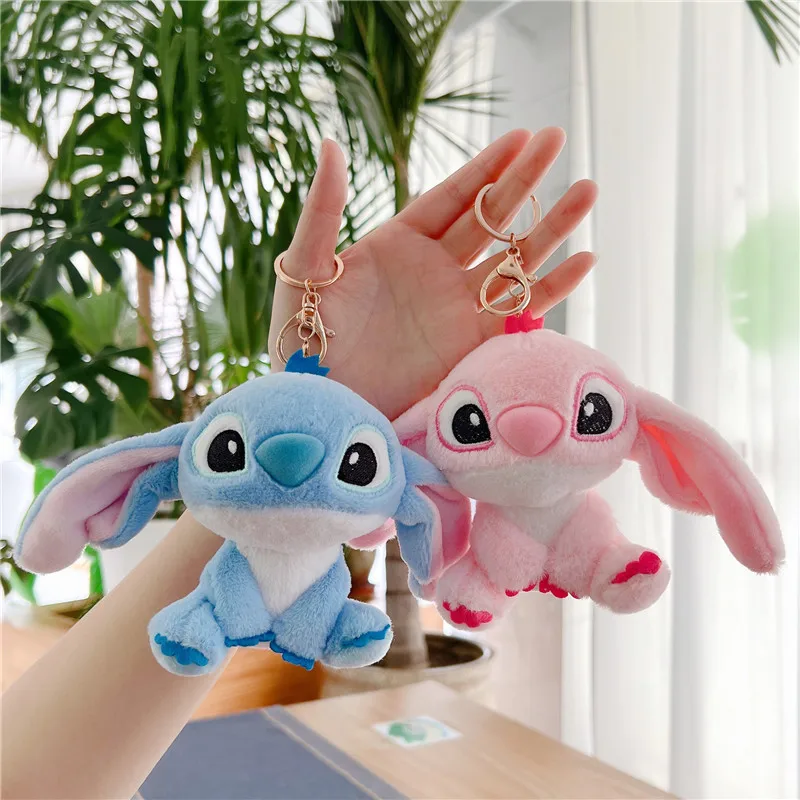 リロ&スティッチ ぬいぐるみキーホルダー ディズニー-リロとスティッチのぬいぐるみ,ぬいぐるみ,バック