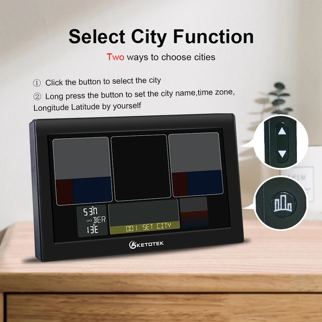 KETOTEK E0160 Wireless Weather Station Thermometer Hygrometer