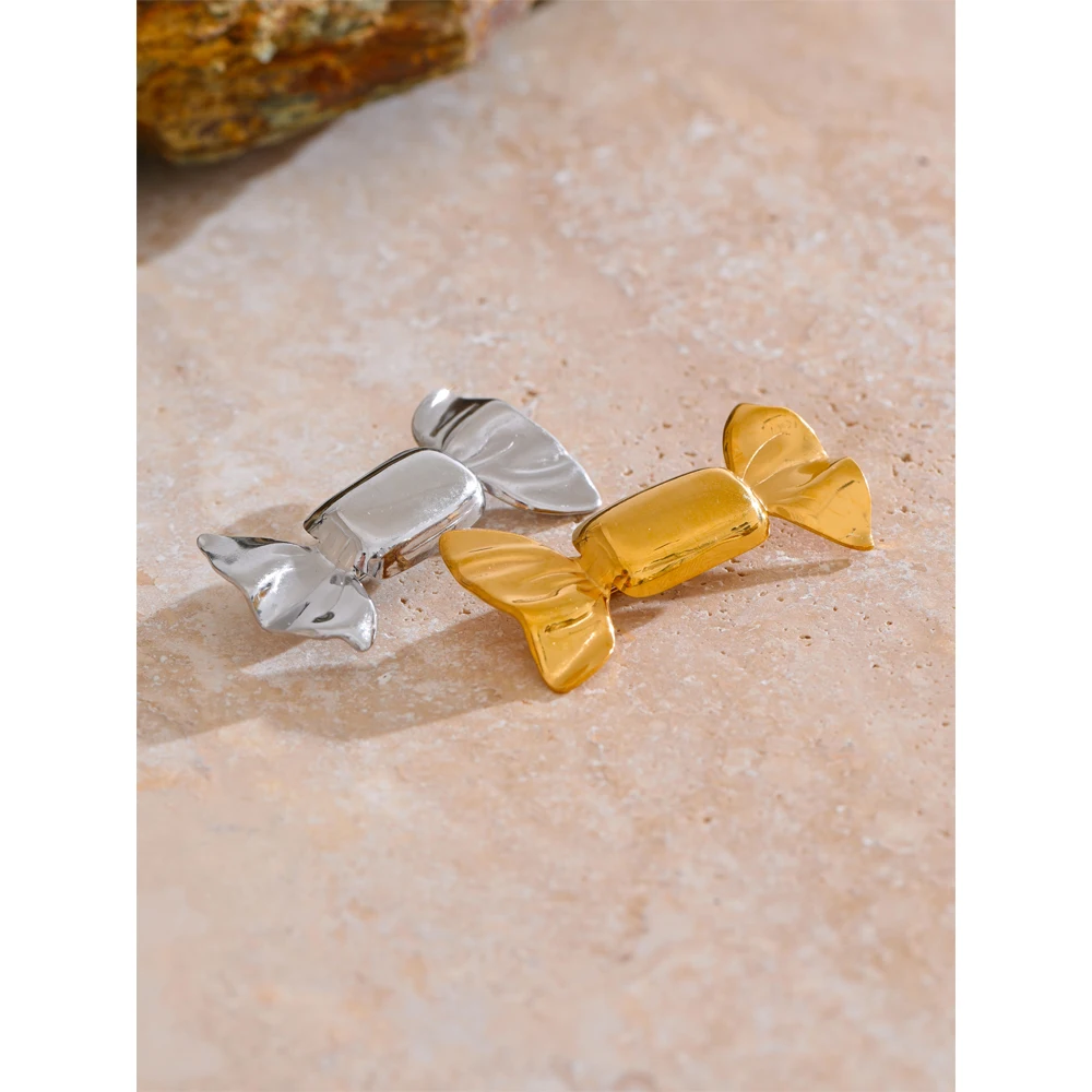Yhpup Stainless Steel Candy Cute Fashion Brooch Pin Unisex Jewelry