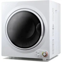 Compact Dryer 13.2 lbs Load Volume 110V 1500W Portable Clothes Dryer 3.5 cu.ft. Stainless Steel Tub, 4 Drying Modes 1