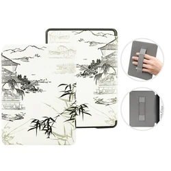 Premium Leather Case with Hand Strap and Auto Wake/Sleep Cover for Colorsoft Signature (Bamboo)