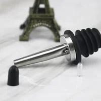 Stainless Steel Wine Olive Oil Pourer Dispenser Spout Glass Bottle Pourer Cap Spout Stopper Mouth Dispenser Bartender 3