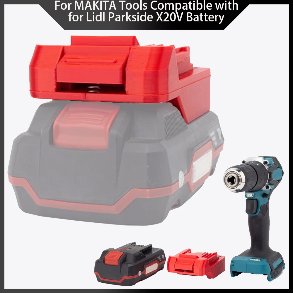 Adaptateur Makita 18V Vers Parkside X20V (Lidl) – Sans Batterie – Neuf