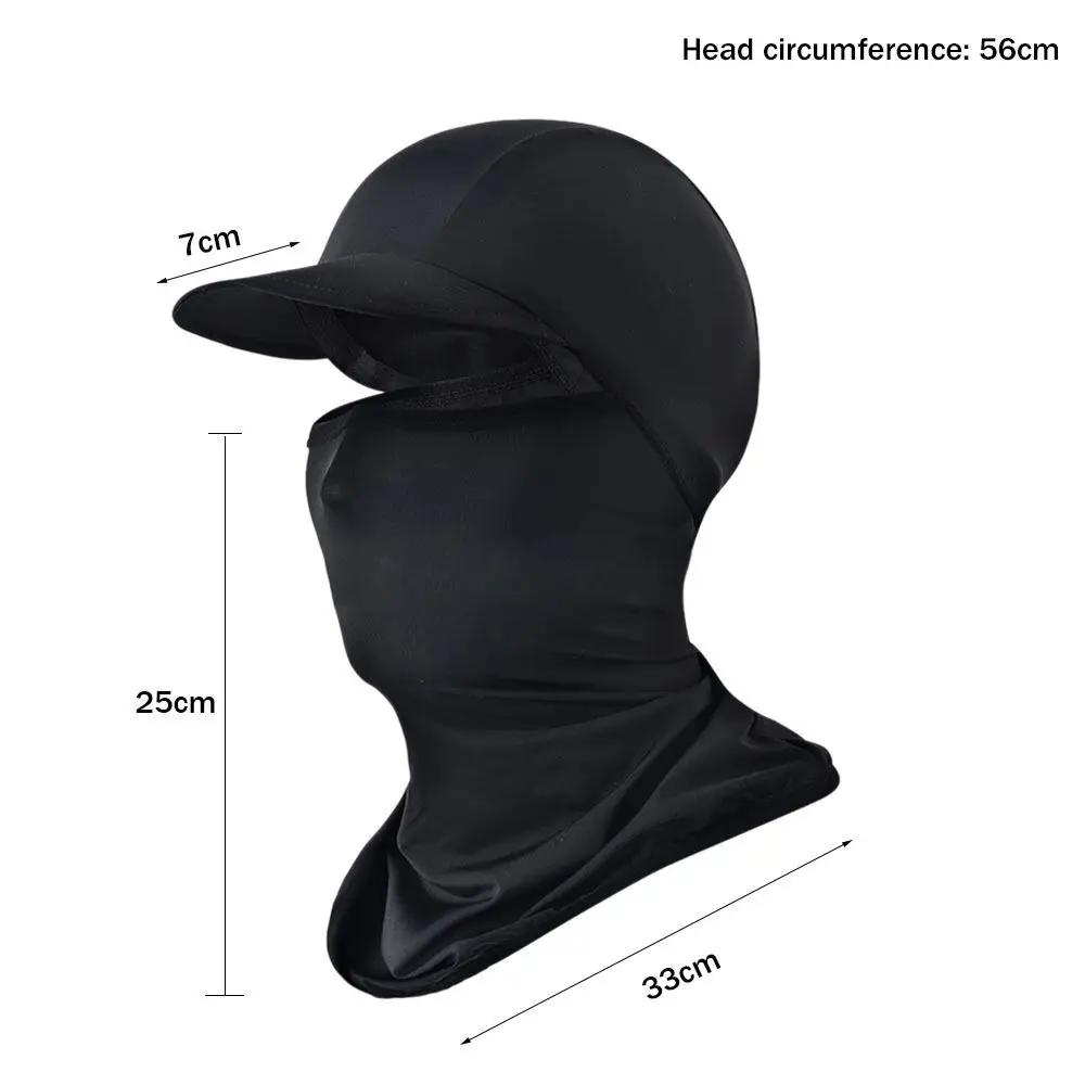 Cycling Balaclava Ice Silk Cap Sun Visor Hat Hat Face Cover Motorcycle Helmet Liner Sport Fishing Balaclava Cycling Cap 3