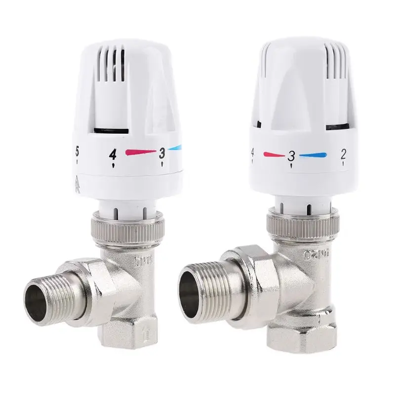 

Automatic Thermostat Temperature Control Valve Thermostatic Radiator Valve Angle Floor Heating Special Valve Copper DN15