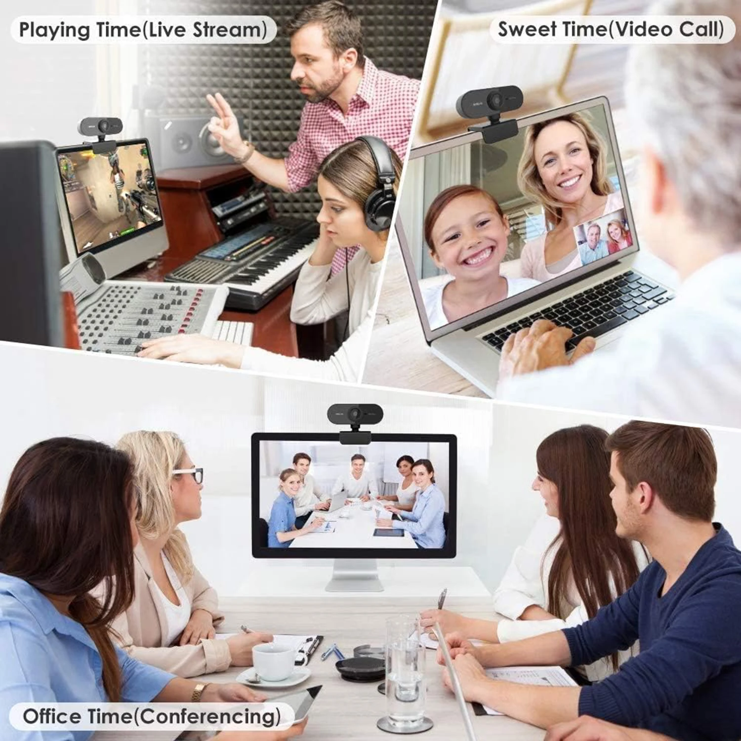 Webcam with Microphone HD 1080P Web Camera Autofocus USB Computer Camera for Streaming/ Video Call/Conference Smart Cam 10 Webcam with Microphone HD 1080P Web Camera Autofocus USB Computer Camera for Streaming/ Video Call/Conference Smart Cam 4