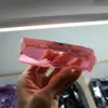 Pink CZ Gemstone Raw Material Synthetic CZ Rough Gemstone Uncut pink red Color Cubic Zirconia Raw Material 4