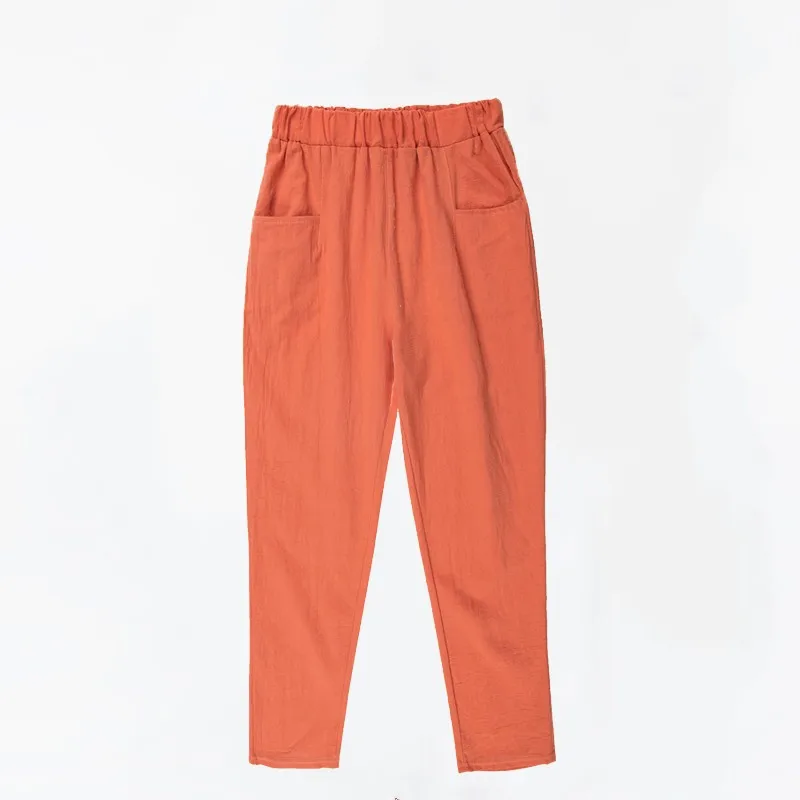 Cotton orange [drawstring pocket]