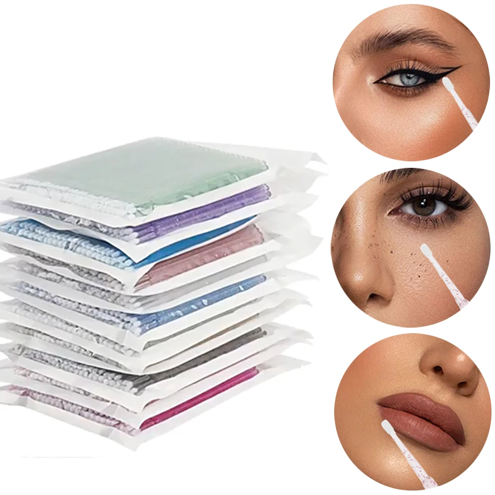 Description Picture 6 of item100pcs Eyelash Cleaning Brushes Micro Cotton Swab Individual Removing Makeup Brush Eyelashes Microbrush For Beauty Clean Tools