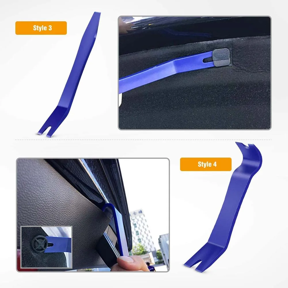 Car Repair Tool Set 5PCS Auto Trim Removal Tool Kit No-Scratch Pry Tool Kit for Car Door Clip Panel & Audio Dashboard Dismantle Repairing Kits