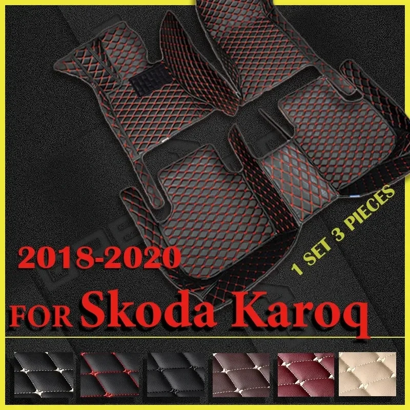 

Car Floor Mats For Skoda Karoq 2018 2019 2020 Custom Auto Foot Pads Automobile Carpet Cover Interior Accessories