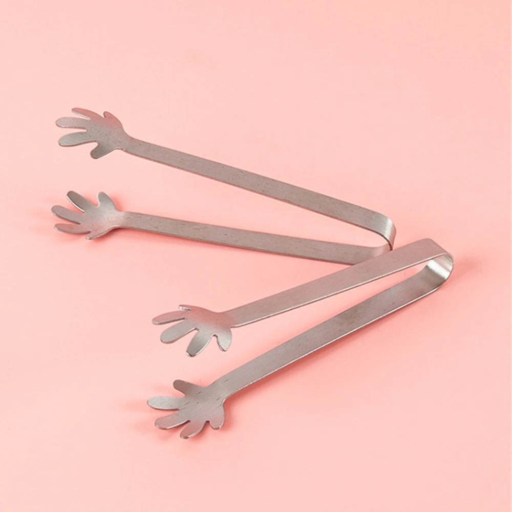 Creative Stainless Steel Food Tongs Ice Clip Candy BBQ Dessert Non-slip Tongs Tea Set Food Serving Utensil Kitchen Bar Accessor food tongs kitchen utensils set