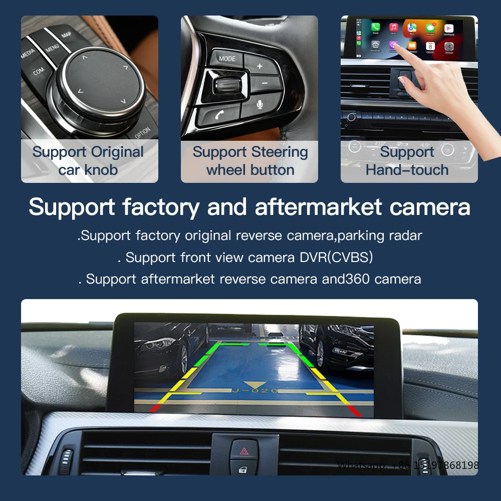 CARABC 10.25인치 스크린 리눅스 시스템 안드로이드 오토 카플레이 BMW 차량용 라디오 (NBT F10 F15 F20 F25 F30 F48)