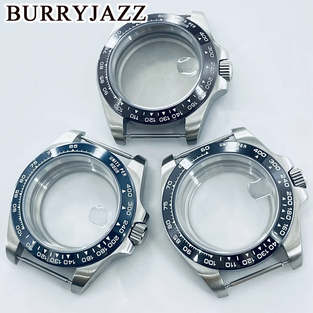 

BURRYJAZZ 40mm NH35 NH36 NH34 NH38 NH70 NH72 ETA2824 PT5000 Watch Case Sapphire Crystal Ceramic Bezel Stainless Steel Waterproof