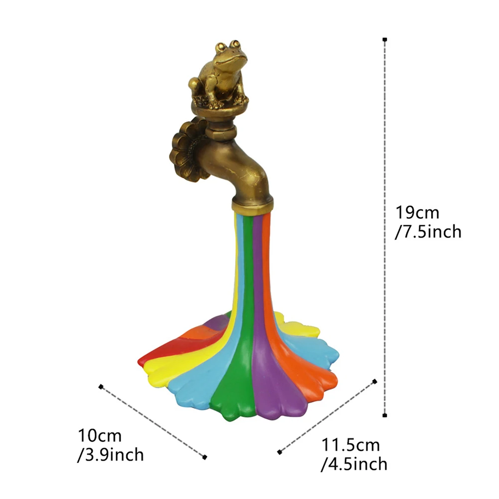 Rainbow-faucet water-drops Dísztárgy Színes Személyre szóló handiworks számára parks