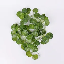 Lush Green Ivy LED Light String Leaf Wreath for Indoor & Outdoor Décor (Style 4)