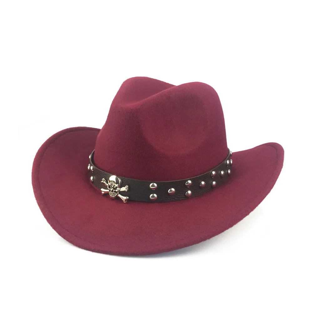 Neuer künstlicher Schammy Western Cowboyhut für Herren, Gentleman Jazz Hüte, Panama Cowgirl Hut, Sombrero Hombre – Detail 1