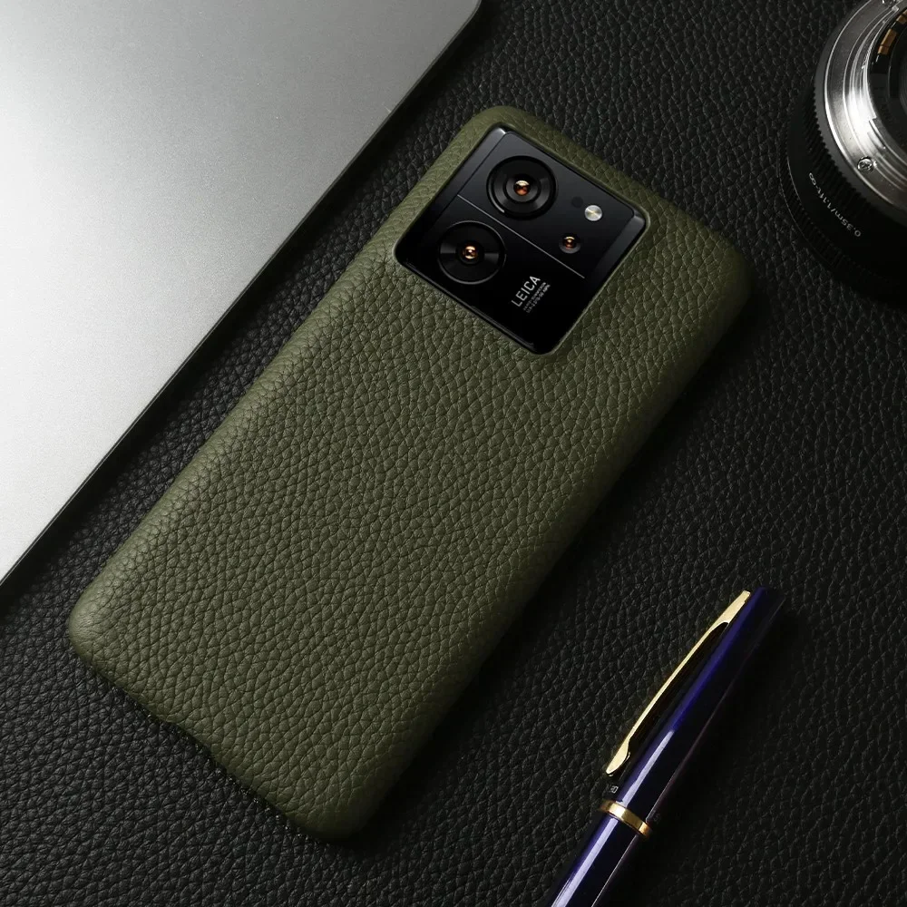 Handmade Premium Genuine Leather Shockproof Phone Case - Retro Style