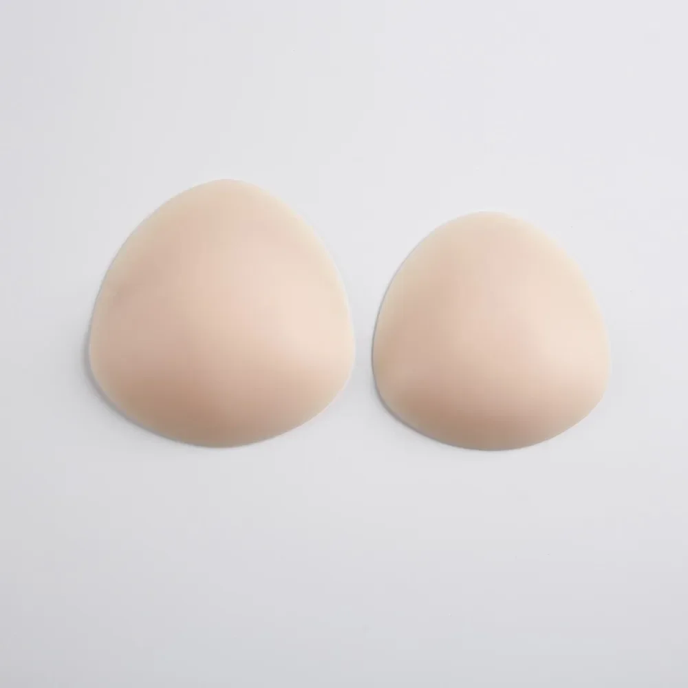 Skin Silicone Breast Pad Triangular Water Droplets Heart-shaped Thickened Invisible Gathering Bra Insert Underwear Pad