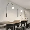 Ozz Wall Lamp Minimalist Long Rod Fishing wall Lamp Creative Background dining lamp Dining Room Living Room Restaurant Arc Light 3