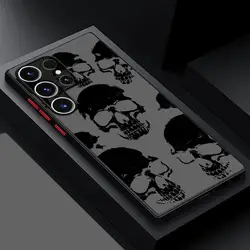 Skeleton Skull Design Phone Back Cover Case - Galaxy S20 FE (Mix01)