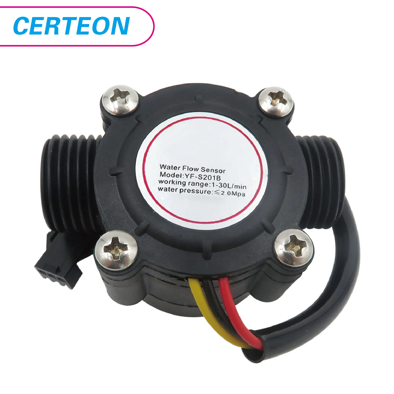 YF-S201 YF-S201B YF-S201C 1/2" Water Flow Sensor G1/2" Hall Effect Flow Meter for Water Heater