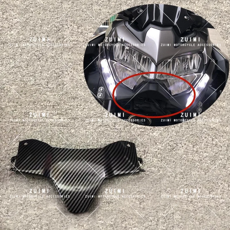 

Carbon Fiber Paint Motorcycle Lower Front Headlight Cover Head Light Fairing Beak Cowl Fit For Kawasaki Z900 Z 900 2020-2023 Z