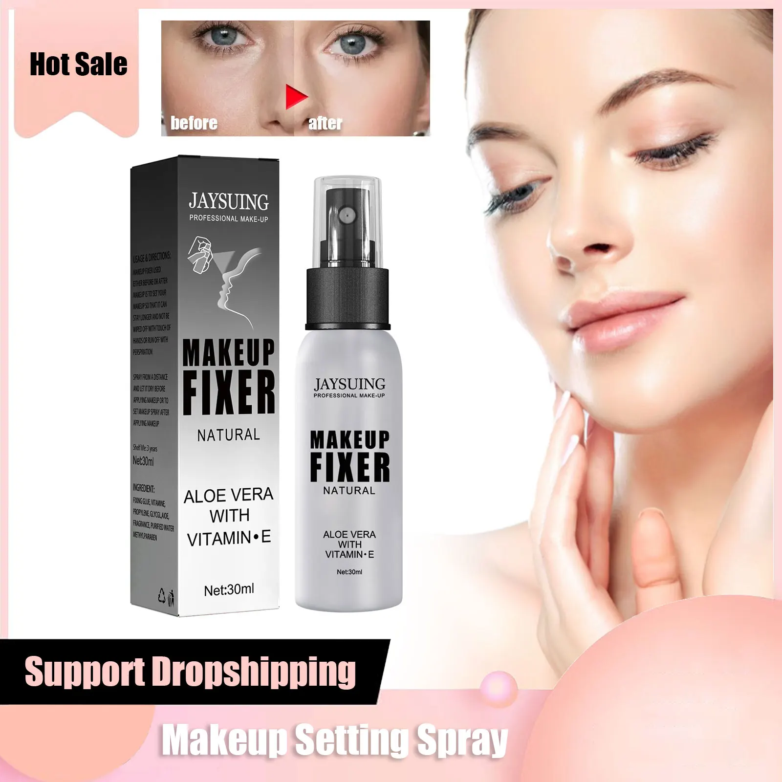 Makeup Setting Spray Matte Finish Long Lasting Oil Control Refreshing Hydrate Foundation Fixer Lightweight Waterproof Cosmetics