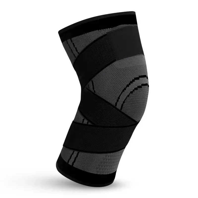 Knee pad compression strap wrapped for basketball running fitness cycling knitted sports compression and breathability