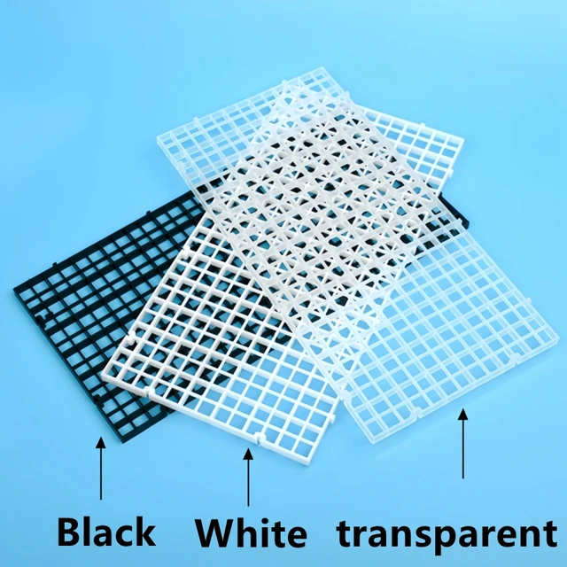 30x15cm 30x30cm Grid Divider Plate Detachable Spliceable Fish Tank Isolation Plate Upper Cover Net Bottom Filter For aquarium 2