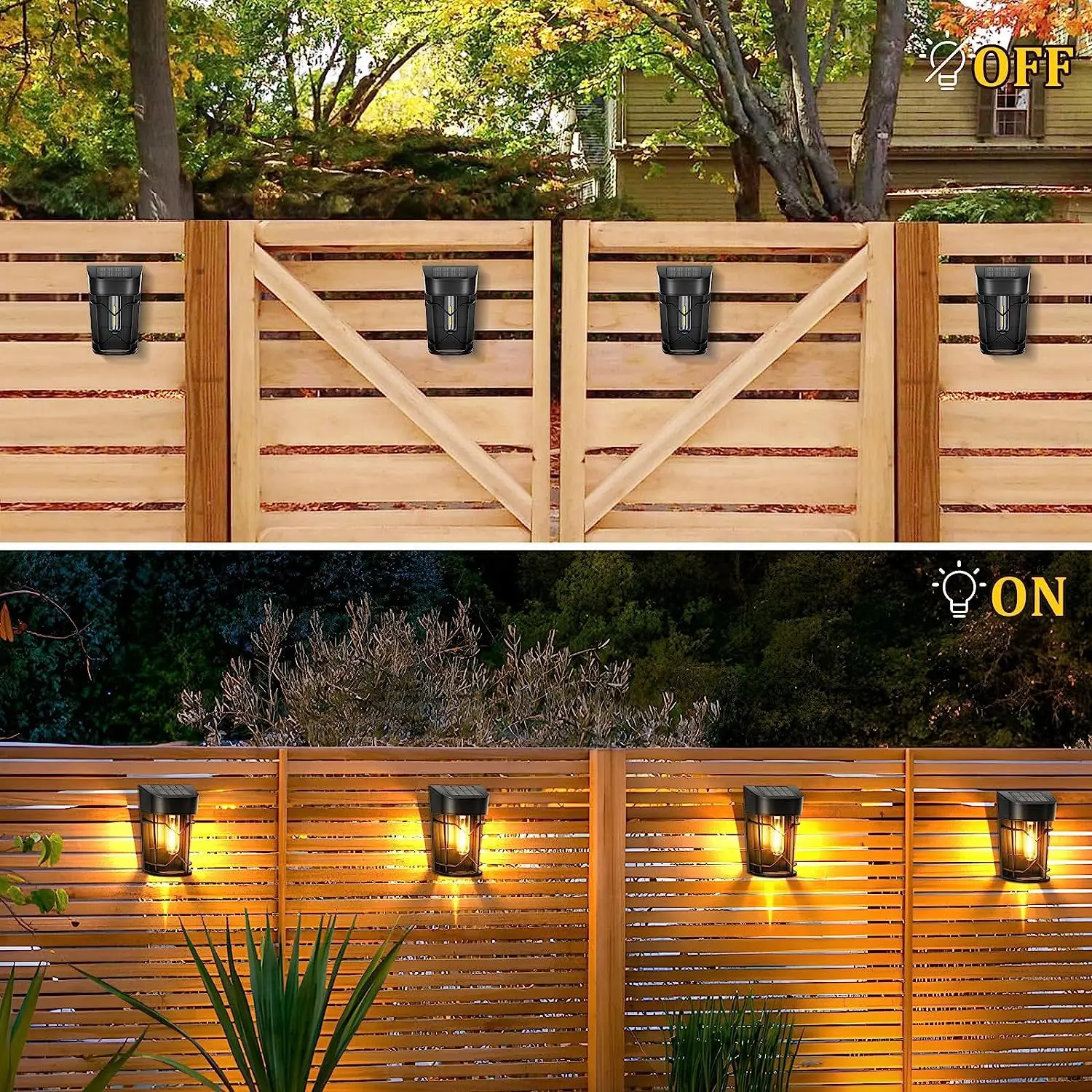 Solar Outdoor Lights Garden Balcony Home Sensor Lights Wall Light Waterproof Staircase Fence Street Light Super Bright Lights