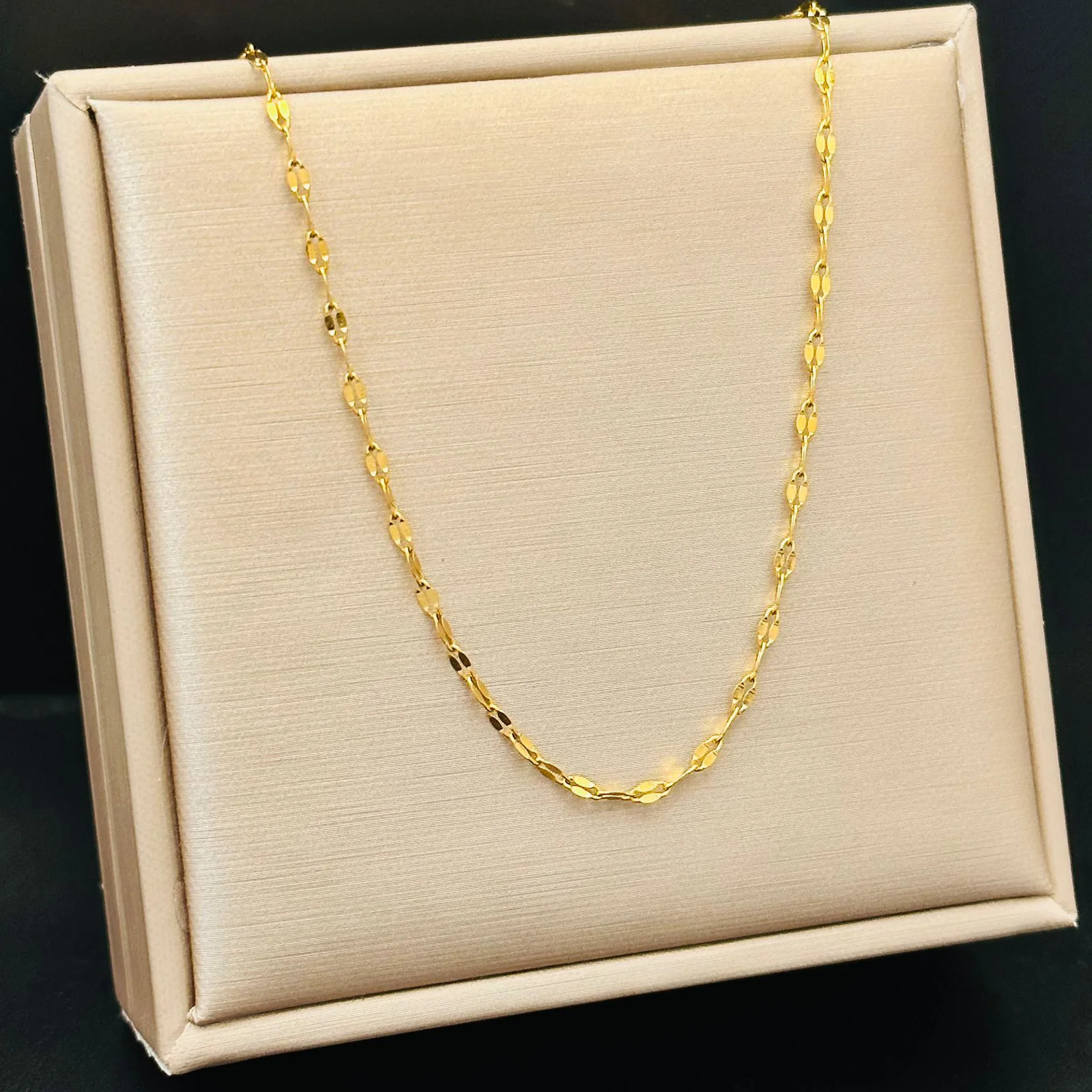 Titanium Steel Non-fading Lip Chain O-shaped Chain