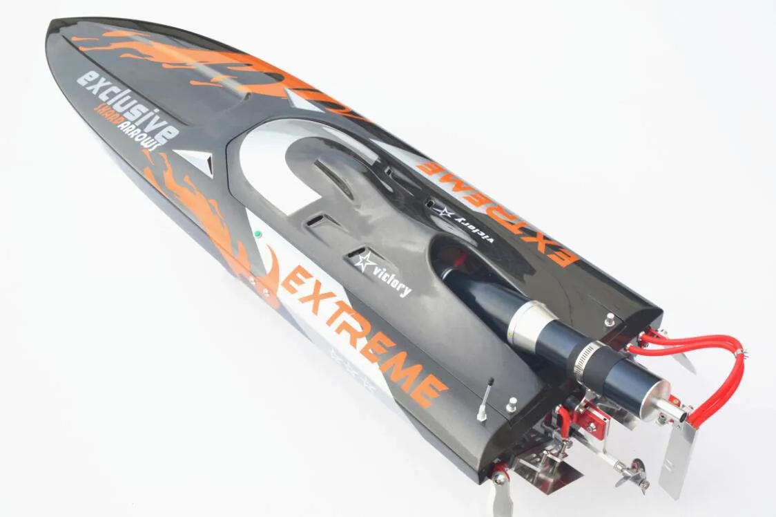 DTRC Toucanhobby G30D 30CC Gray Fiber Glass Gasoline Racing ARTR RC Boat W/O Radio System Servos 5