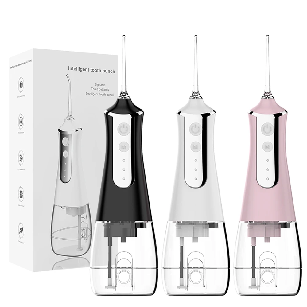 Description Picture 2 of itemWater Flosser Cordless for Teeth Cleaning, 300 ML Dental Oral Irrigator 3 Modes 5 Tips Rechargeable Waterproof Electric Flossing