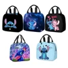 Disney Stitch Oxford Cloth Lunch Bag for Children Stitch Waterproof Insulated Outdoor Picnic Storage Box Cartoon Girls Handbag 1