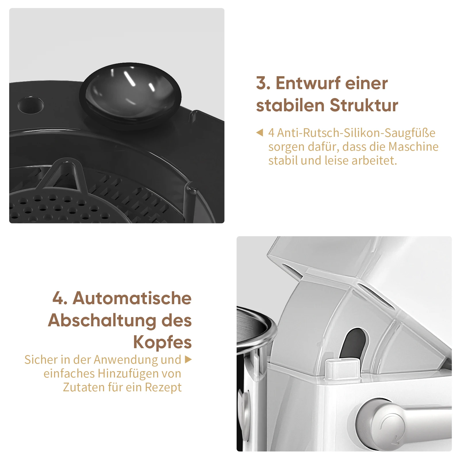 BioloMix Küchen-Lebensmittelmixer, 1200 W Gleichstrommotor mit 11 Geschwindigkeiten, digitaler OLED-Bildschirm, elektrischer Lebensmittelmixer mit Knethaken, Schneebesen – Detail 12