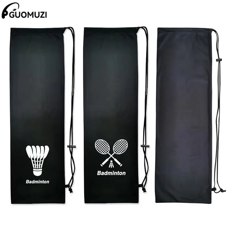 

Portable Badminton Racket Bag Tennis Racket Protection Drawstring Bags Fashion Velvet Storage Bag Case Outdoor Sport Accessories