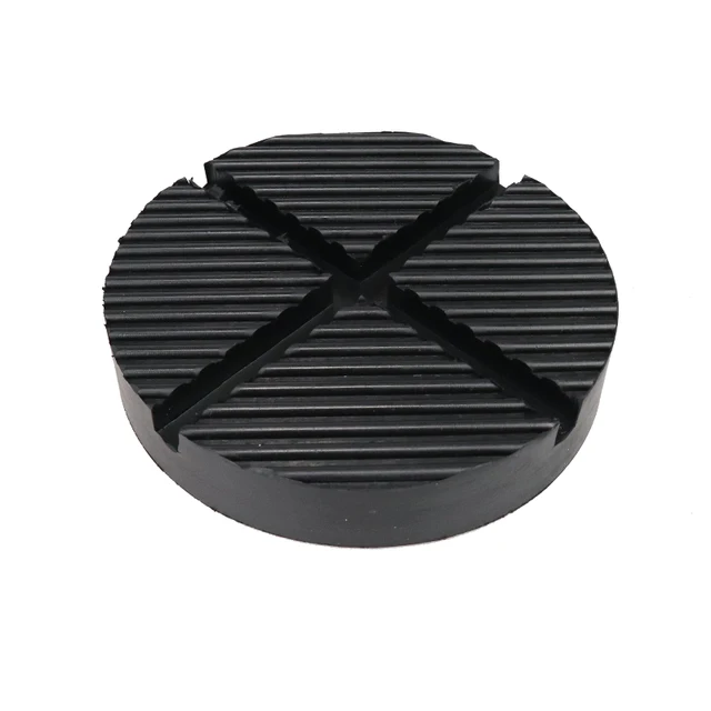 Floor Slotted Car Rubber Jack Pad Frame Protector Guard Adapter Jacking Disk Pad Tool for Pinch Weld Side Lifting Disk 12.5cm 3