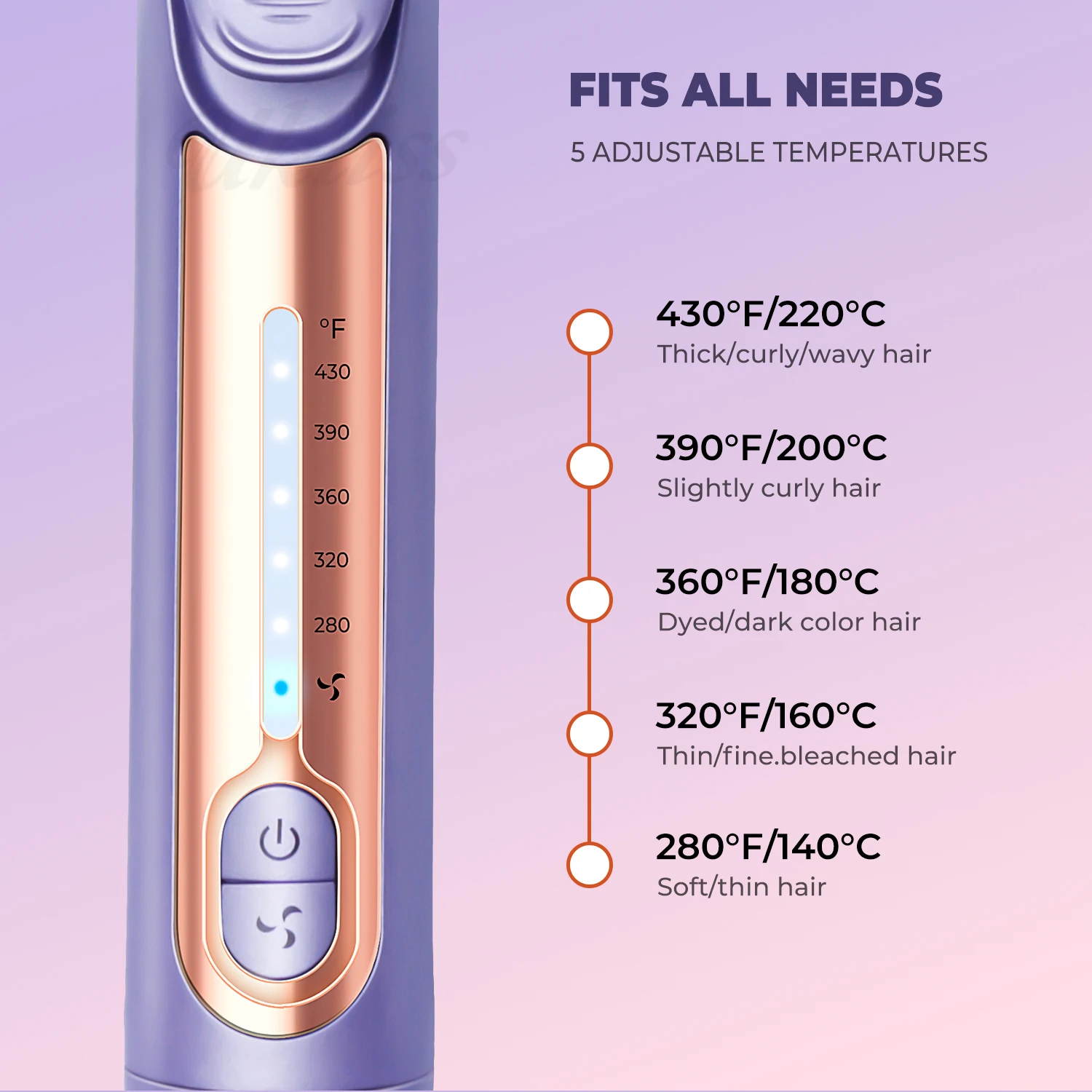 Airflow Styler 2 in 1 Hair Straightener and Curler Cool Air Ceramic Flat Iron Hair Straightening Curling Iron Styling Tools 4