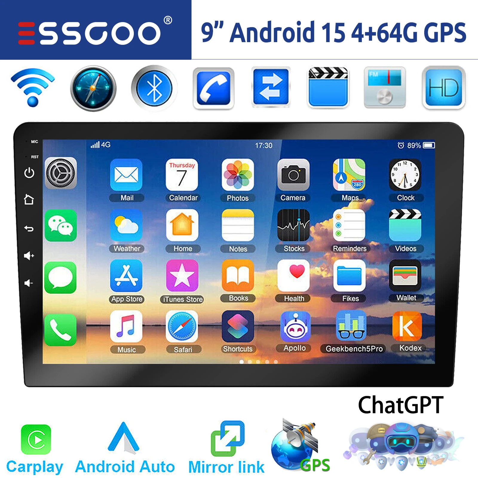 9inch Android 15 GPT