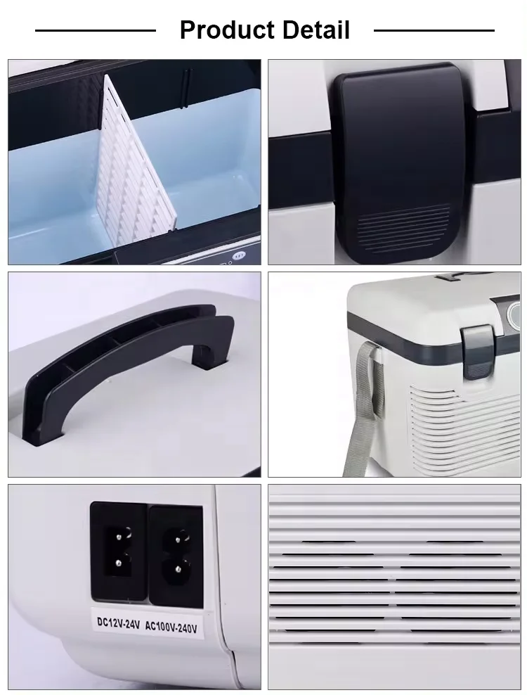 19L Car Fridge Portable Freezer Electric Cooler Warmer Outdoor Camping Cooler Box 12V 24V