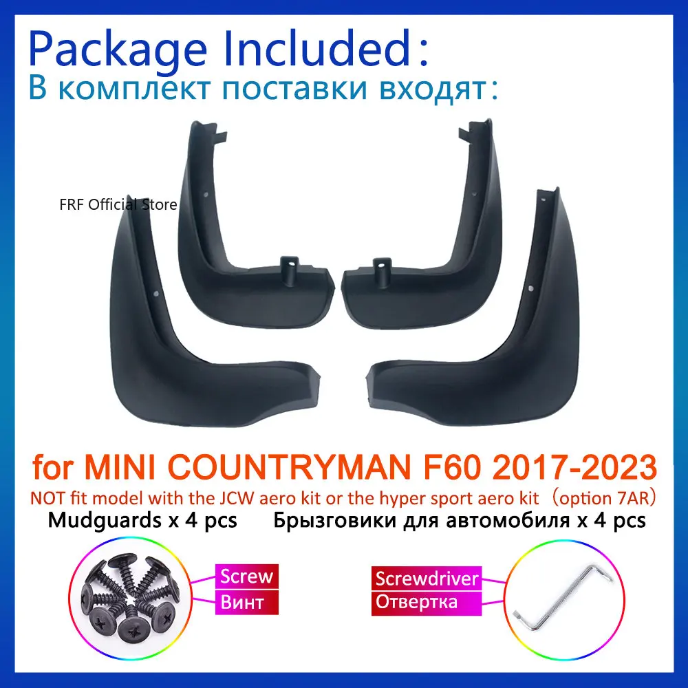 Pour Mini Countryman F60 2017 2018 2019 2020 2021 2022 2023 Bavettes  Garde-boue Garde-boue Garde-boue Roues Accessoires De Voiture - Garde-boue  - AliExpress