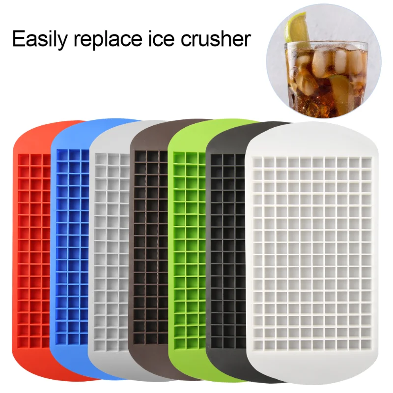 

Mini Ice Block Making Mold Silicone 160 Grid Ice Cube Ice Tray Ice Maker Machine Ice Ball Maker Kitchen Gadgets Accessories