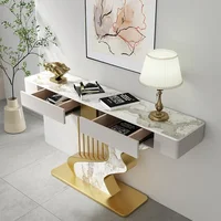 Midcentry Marble Nordic Entrance Hallway Console Table