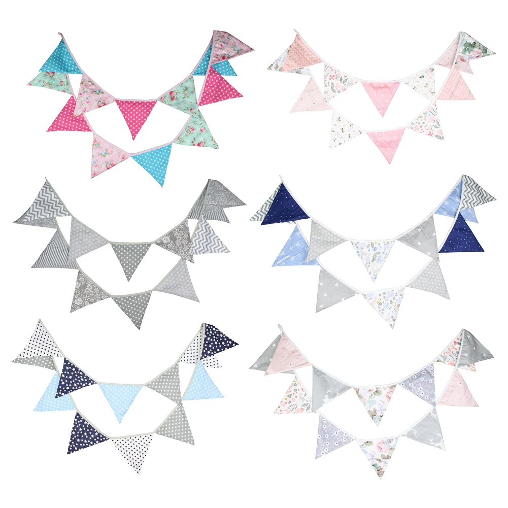 Guirlande Fanion, Plastique 4 M Bleu/blanc/rouge Résistant Aux Intempéries